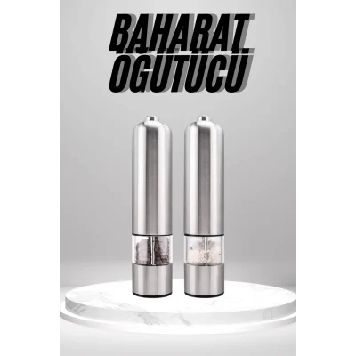  Otomatik Tuz ve Karabiber Öğütücü Baharat Öğütücü Tuz Karabiber Değirmeni