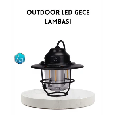 BUĞZ Outdoor Retro Kamp Işığı Uzun Ömürlü Pil Taşınabilir Suya Dayanıklı