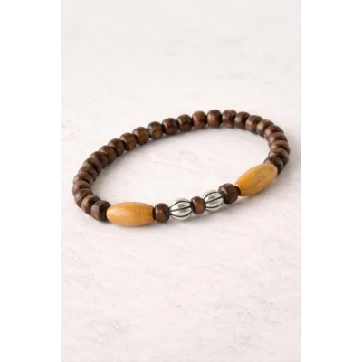 BUĞZ Oval Bambu Ahşap Bileklik 6 mm