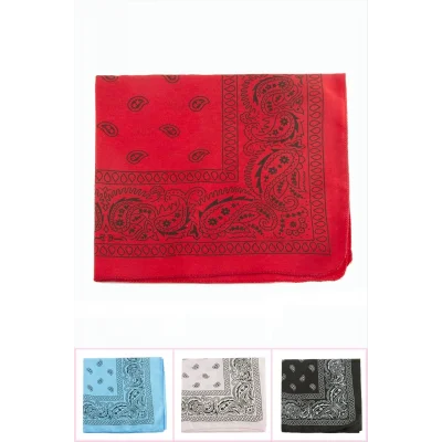 BUĞZ Oval Desenli Keten Bandana 50*50