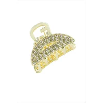 BUĞZ Oval Taşlı Minik Metal Mandal Toka 2 cm