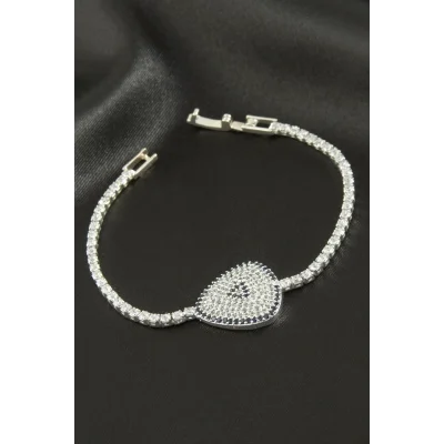 BUĞZ Oval Zirkon Taşlı Çocuk Bileklik 16 cm