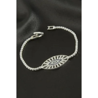 BUĞZ Oval Zirkon Taşlı Çocuk Bileklik 16 cm