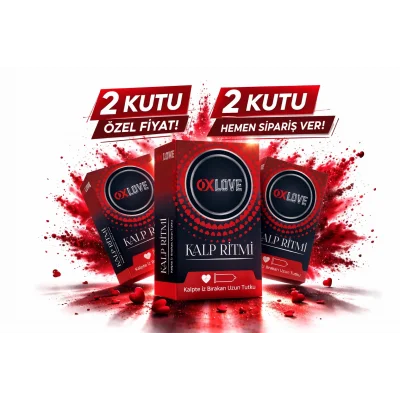 BUĞZ OXLove Kalp Ritmi Prezervatif 10’lu 2 Kutu Toplam 20 Adet – Uzun Süreli Güvenli Koruma