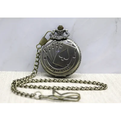 BUĞZ Oyun Kartı Tasarımlı Köstekli Saat