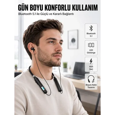 BUĞZ Oyun ve Müzik Modlu Düşük Gecikmeli Kablosuz Kulaklık