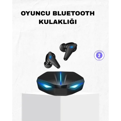BUĞZ Oyuncu Bluetooth Kulaklık Tam Kablosuz Stereo LED Işıklı