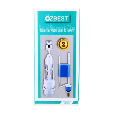 BUĞZ Özbest Su Tasarruflu Basmalı Klozet Rezervuar İç Takımı - Uyumlu ve Dayanıklı