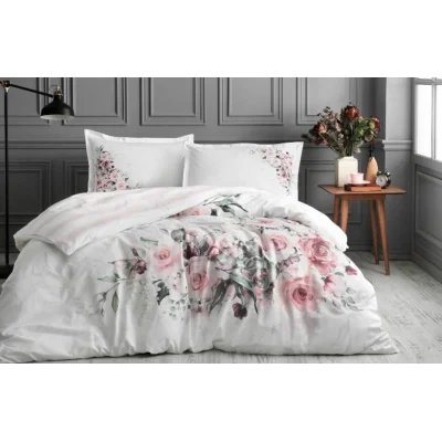  Özdilek Çift Kişilik Ranforce Nevresim Takımı Marco Rosa Beyaz