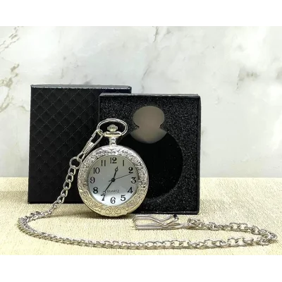 BUĞZ Özel Kutulu Gümüş Köstekli Saat Alk4686