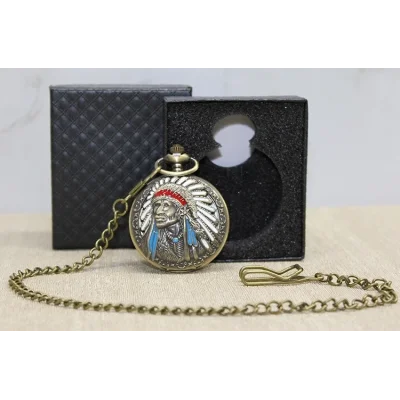 BUĞZ Özel Kutulu Kızılderili Köstekli Saat Alk4677