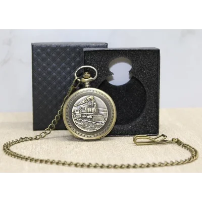 BUĞZ Özel Kutulu Tren Temalı Köstekli Saat Alk4670