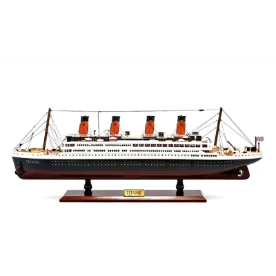 BUĞZ Özel Tasarım Ahşap Işıklı Titanik Gemi - Model 2