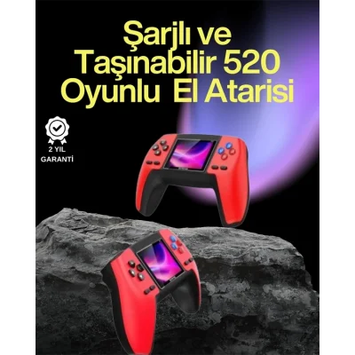  P5 Retro GamePad – 520 Klasik Oyunlu Tak-Çalıştır Mini Konsol