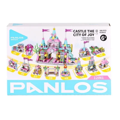  P633012 Panlos Tuğla Şehri 556 Parça Blok Seti -Vagon life