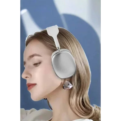 BUĞZ P9 Plus Kablosuz Kulak Üstü Bluetooth Kulaklık Beyaz Yüksek Ses Kaliteli - BUĞZ