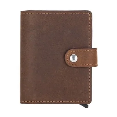  Palermo Deri Cüzdan Kartlık Mekanizmalı G2 Kahve