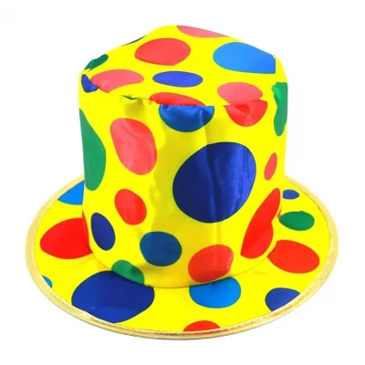  Palyaço Şapkası Rengarenk Puantiyeli 19 cm
