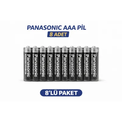 BUĞZ Panasonic AAA R03 İnce Pil Zinc Carbon Extra Heavy Duty 2’li 4 Paket