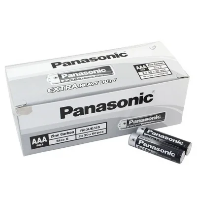 BUĞZ Panasonic Manganez İnce Kalem Aaa Pil 60lı Paket