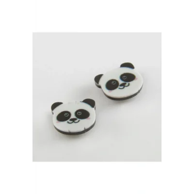 BUĞZ Panda Mıknatıslı Plastik Çocuk Küpesi