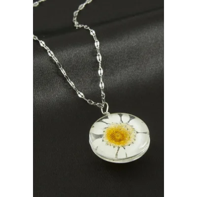 BUĞZ Papatya Canlı Kolye