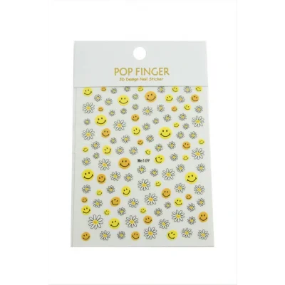 BUĞZ Papatya Emoji Tattoo Dövme Sticker