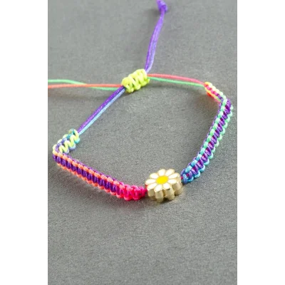 BUĞZ Papatya Makrome İp Bileklik