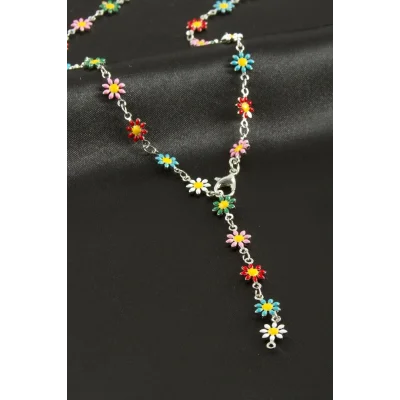 BUĞZ Papatya Mineli Y Kolye