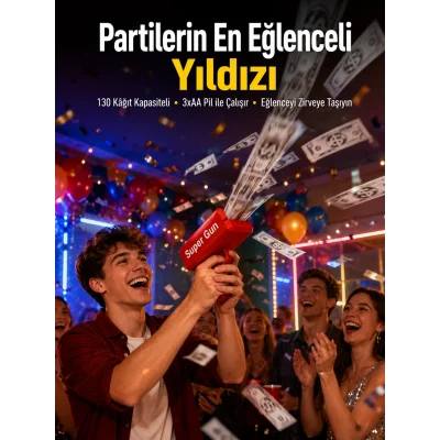 BUĞZ Partiler ve Sosyal Medya İçerikleri İçin Etkili Kâğıt Atma Oyuncağı Yeni Nesil