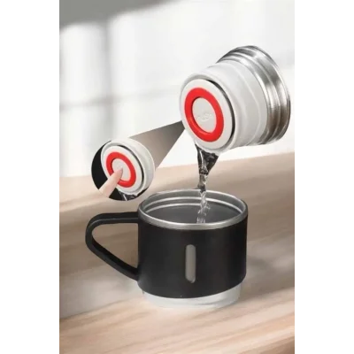  Paslanmaz Çelik 3’lü Termos Seti Vakumlu ve 8 Saat Isı Koruma