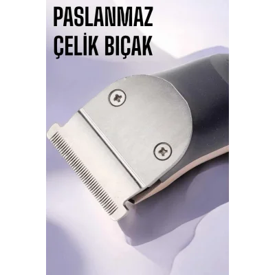 BUĞZ Paslanmaz Çelik Bıçaklı Hassas Çelik Bıçaklı Tıraş Makinesi - BUĞZ