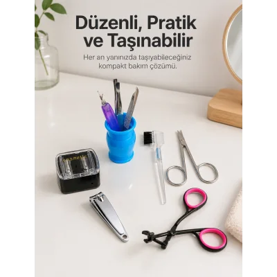BUĞZ Paslanmaz Çelik Manikür Seti Tırnak Kaş ve Kişisel Bakım Aletleri