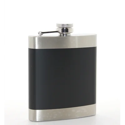 BUĞZ Paslanmaz Çelik Tekli 7 Oz Matara Siyah