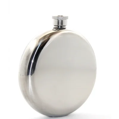 BUĞZ Paslanmaz Çelik Yuvarlak 8 Oz Tekli Matara Çelik Renk