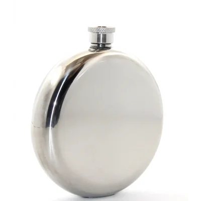 BUĞZ Paslanmaz Çelik Yuvarlak 8 Oz Tekli Matara Çelik Renk