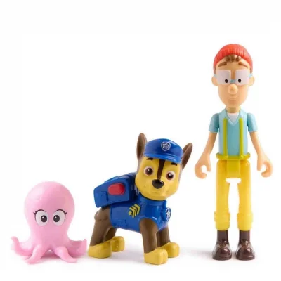 BUĞZ Paw Patrol 3’lü Figür Seti Chase Ve CapN Turbot