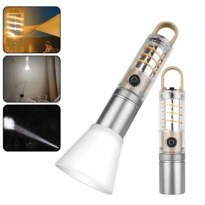 BUĞZ PeakStar Ps-8915 10W Zoomlu Led Powerbank Özellikli Şarjlı Kamp El Feneri