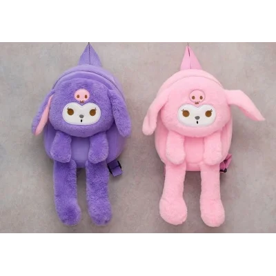 BUĞZ Peluş Işıklı Oynar Kulaklı Kuromi Sırt Çantası