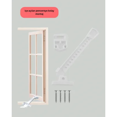 BUĞZ Pencere Cam Emniyet Kilidi Açılma Sınırlayıcı Set - BUĞZ