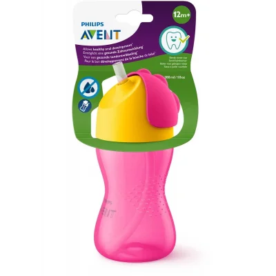 BUĞZ Philips Avent Pipetli Bardak +12 Ay 300 ml - Pembe