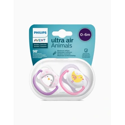 BUĞZ Philips Avent Ultra Air Animals 2li Emzik 0-6 Ay - Kız