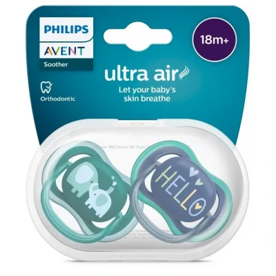 BUĞZ Philips Avent Ultra Air Emzik +18 Ay 2li Erkek SCF349/18