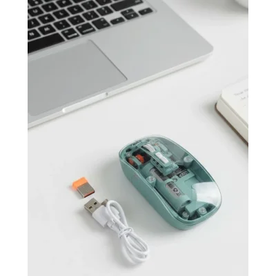 BUĞZ Pilli Kablosuz Mouse Bluetooth ve USB Uyumlu Sessiz Tıklama