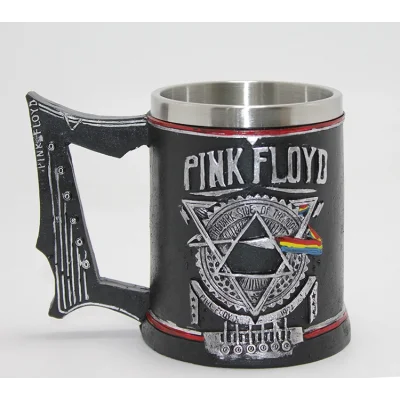 BUĞZ Pink Floyd Dark Side Of The Moon 3D Kabartmalı Çelik Kupa Bardak