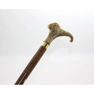  Pirinç Aslan Büstü Baston Model 1