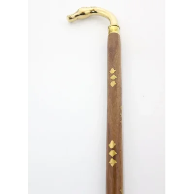 BUĞZ Pirinç At Büstü Baston Model 2