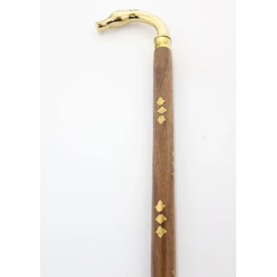 BUĞZ Pirinç At Büstü Baston Model 2