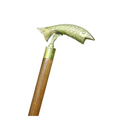 BUĞZ Pirinç Balık Tasarımı Baston