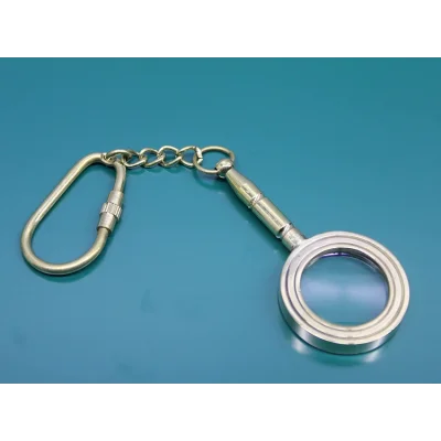 BUĞZ Pirinç Büyüteç Anahtarlık